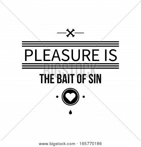 Typographic Poster With Aphorism 