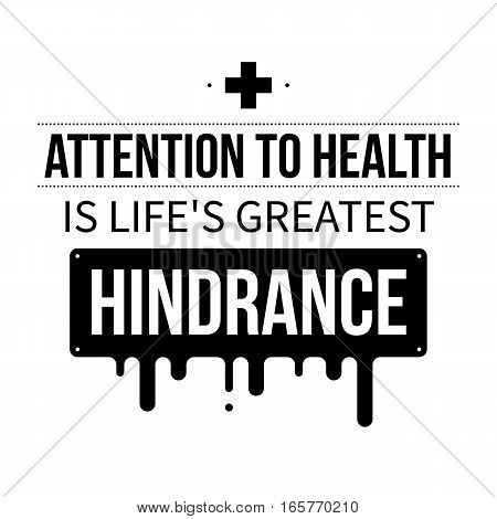 Typographic Poster With Aphorism 
