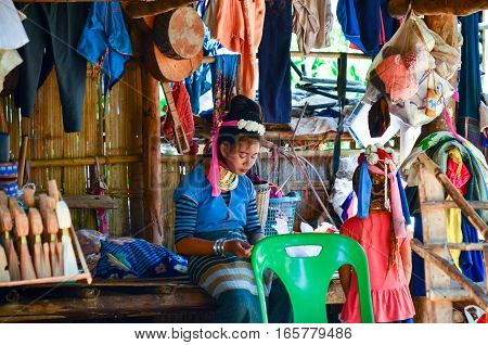 Long-necked Kayan Womam In Thailand