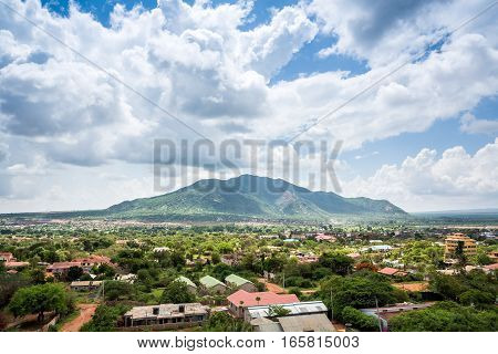Town Of Voi Panorama, Kenya