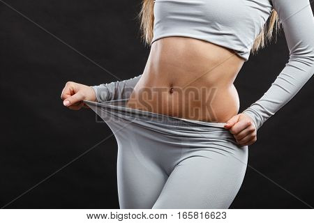 Sport Fit Woman In Thermal Clothes.