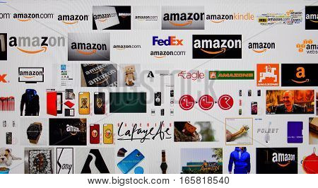 Picture Of The Monitor Which Shows Search Results For Photos Amazon Logo.