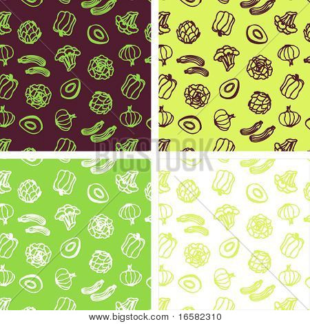 Seamless pattern verde verdure