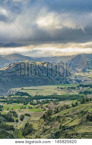 Andean Rural Scene Quilotoa, Ecuador