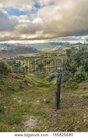 Andean Rural Scene Quilotoa, Ecuador