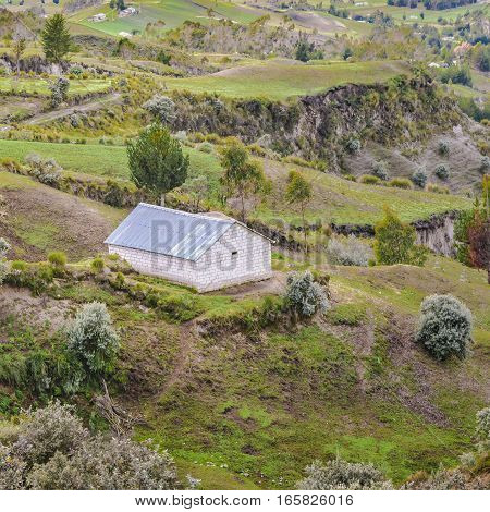 Andean Rural Scene Quilotoa, Ecuador