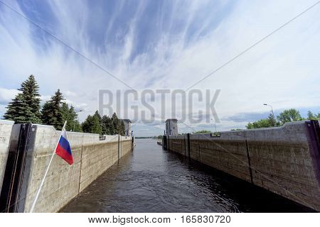 Gorodets,, Russia. - June 2.2016. View Gorodetsky Gateway To The Volga River.