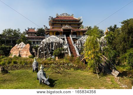 the birthplace of Buddha Vietnamese temple Lumbini Nepal