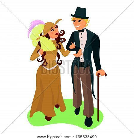 Couple Walking Arm Vector Photo Free Trial Bigstock