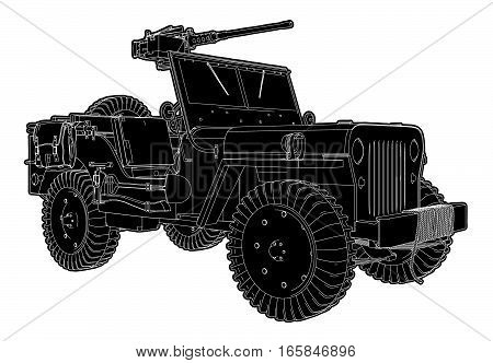 Army Jeep Vector 02.eps