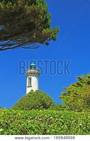 Lighthouse of Arzon Gulf of Morbihan Brittany France
