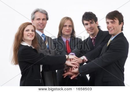 Businessteam stále probíhající Strong