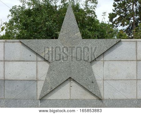 Photo of an old memorial in Brno
