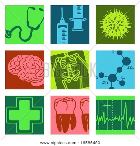 pop-art objects - wetenschap & medische