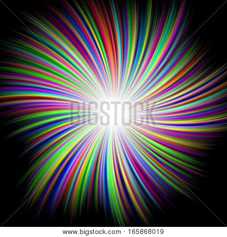 Circle rainbow rays beams graphic hypno hypnotic ball round