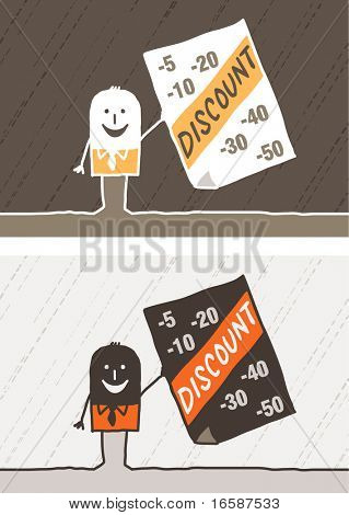 ส่วนลดสีการ์ตูน