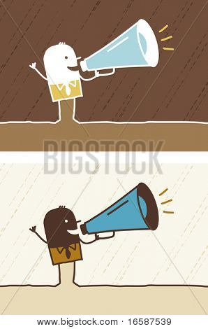 Unterhaltungselektronik farbigen cartoon