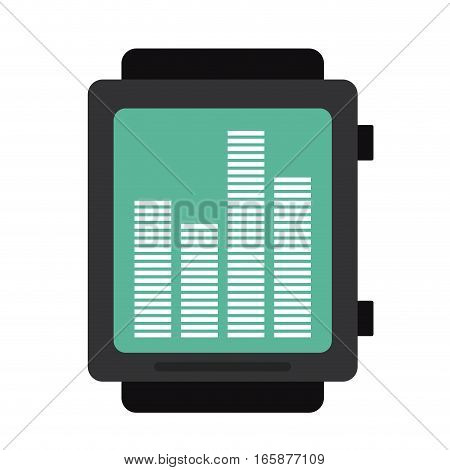 smart watch music frecuency vector illustration eps 10
