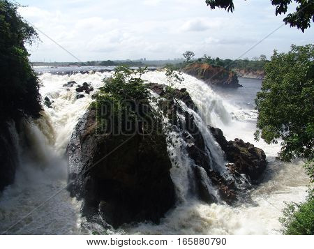 An interesting shot of a waterfall at the Caroni River.