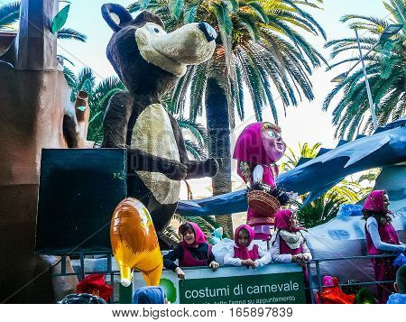 Hdr Carnival Celebrations In Loano