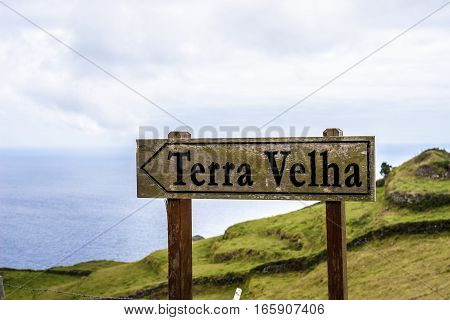Landscapes on the Azores islands in the Atlantic
