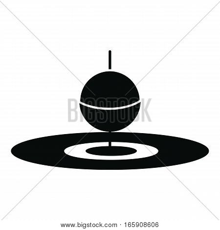 Small floating bobber icon. Simple illustration of small floating bobber vector icon for web