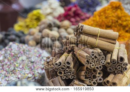 Dubai Spice Souk Or The Old Souk Is A Traditional Market In Dubai, United Arab Emirates (uae), Selli