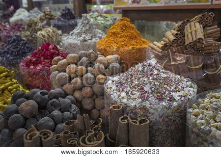 Dubai Spice Souk Or The Old Souk Is A Traditional Market In Dubai, United Arab Emirates (uae), Selli