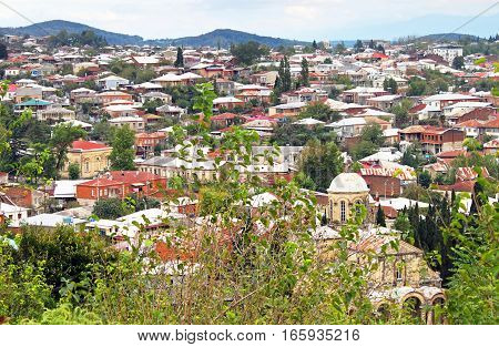 Panorama of Kutaisi city in Georgia, Asia