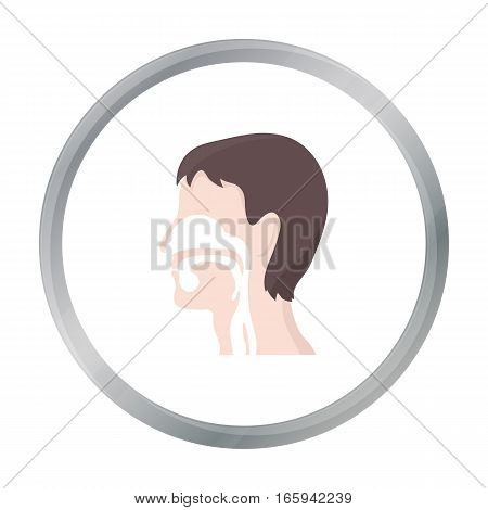 Respiratory system icon cartoon. Single medicine icon from the big medical, healthcare cartoon. - stock vector
