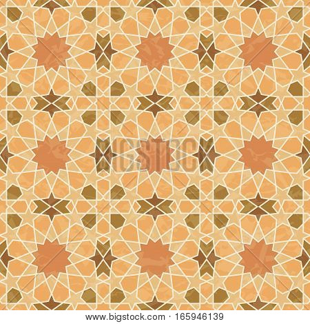 Vintage grunge textured pattern in Arabic style