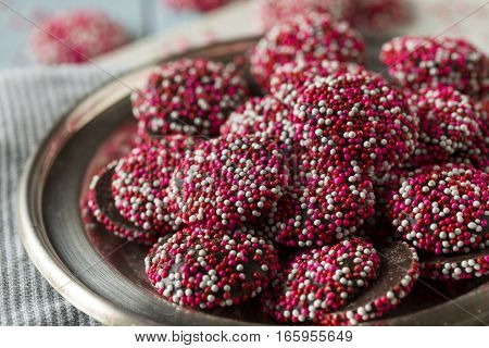 Valentine's Red And White Chocolate Nonpareils