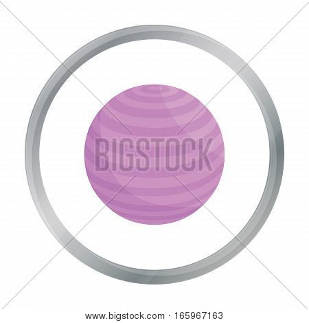 Fitness ball icon cartoon. Single sport icon from the big fitness, healthy, workout collection.