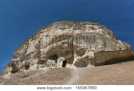 The fortress city carved into the mountain caves of Chufut-Kale