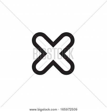 Cross Sign Red Element
