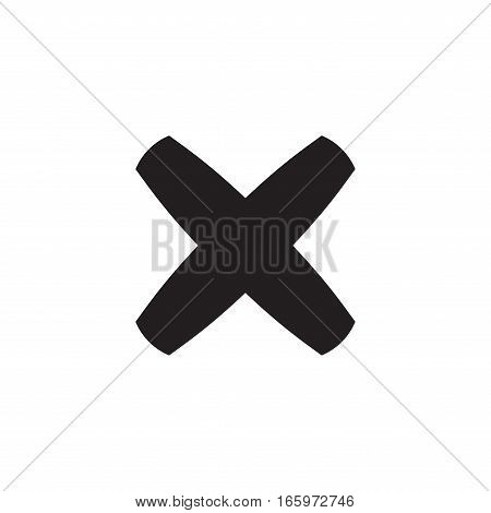 Cross Sign Red Element
