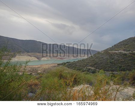 Kouris Dam In Southern Cyprus