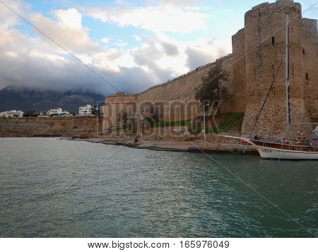 Port And Castle In Kyrenia