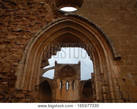 Ruin Of Mediavel Gothic Church In Famagusta