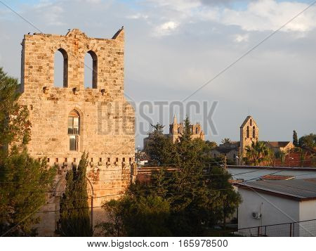 Ruin Of Mediavel Gothic Church In Famagusta