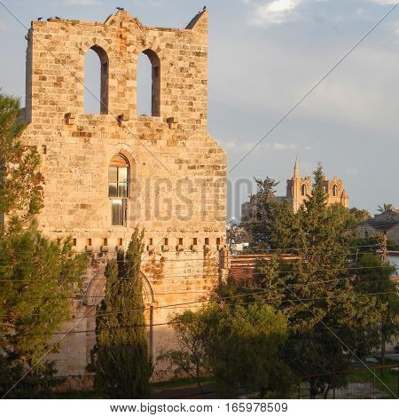 Ruin Of Mediavel Gothic Church In Famagusta