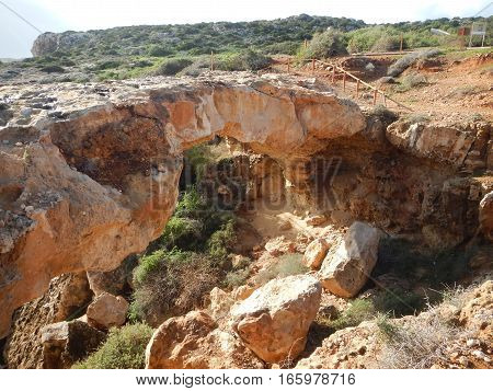 Beautiful Rocky Shore Of Cyprus