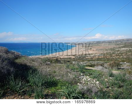 Beautiful Rocky Shore Of Cyprus