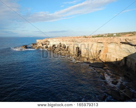 Beautiful Rocky Shore Of Cyprus