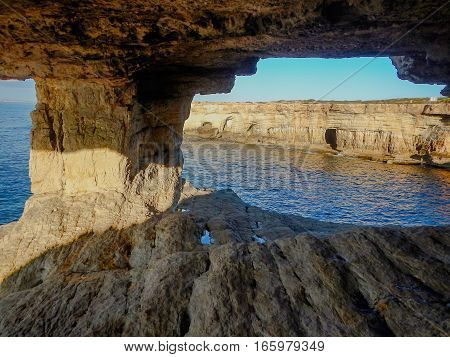 Beautiful Rocky Shore Of Cyprus