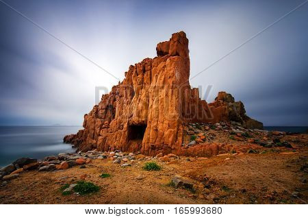Red Rocks in Arbatax on Sardegna Island Italy