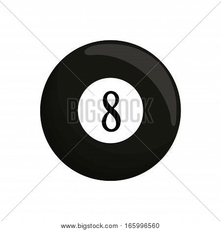 ball black billard eight icon vector illustration eps 10