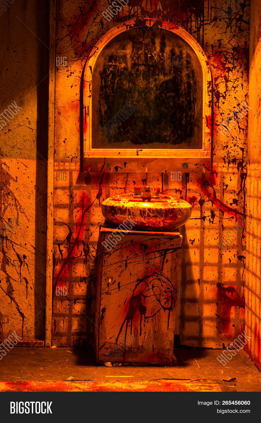 Bloody Bathroom Scene Image Photo Free Trial Bigstock