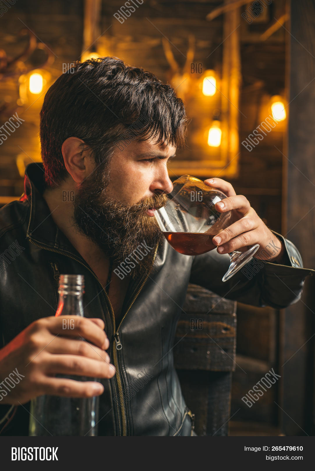 Man Drinks Brandy Image & Photo (Free Trial) Bigstock