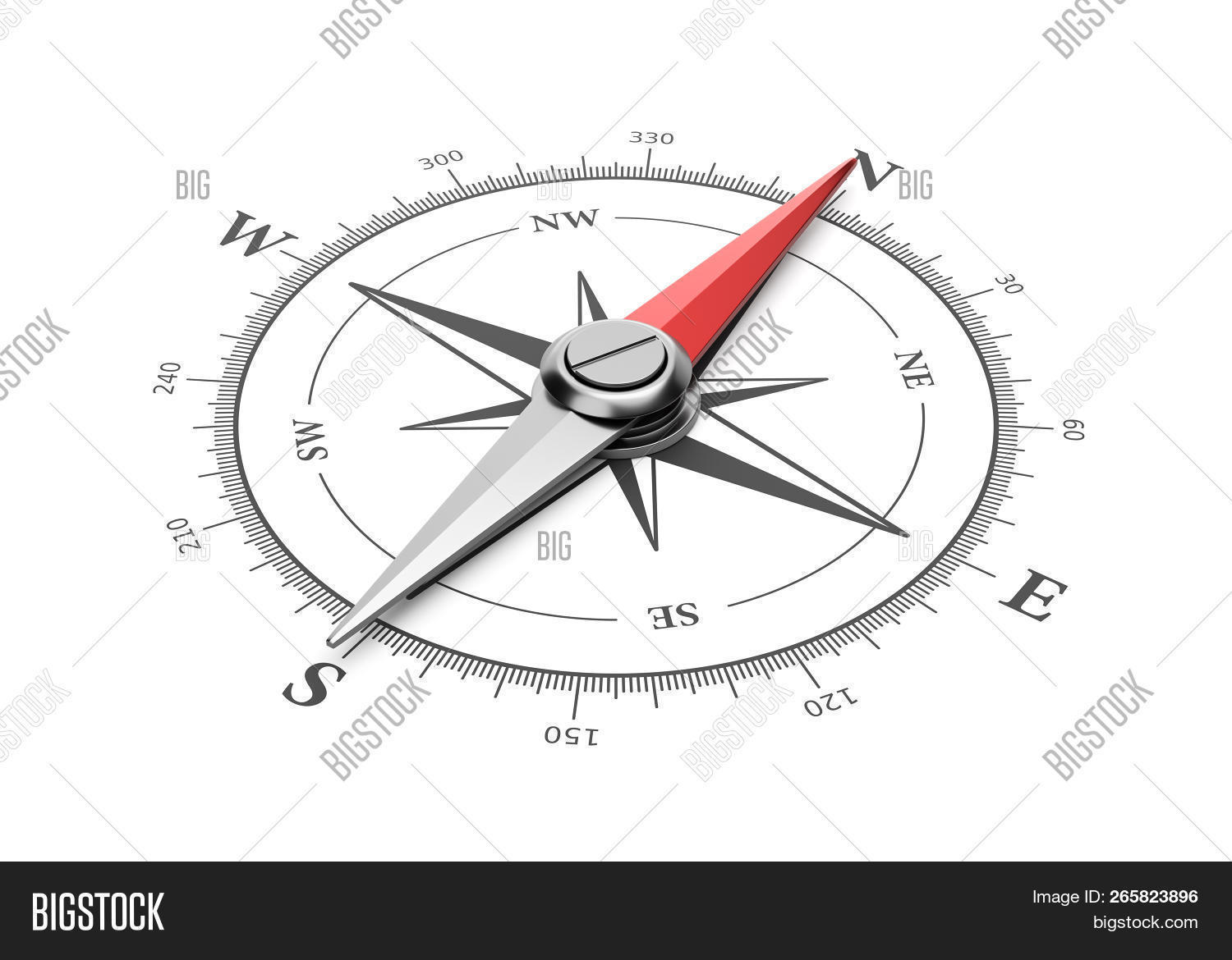Compass Red Image & Photo (Free Trial) Bigstock